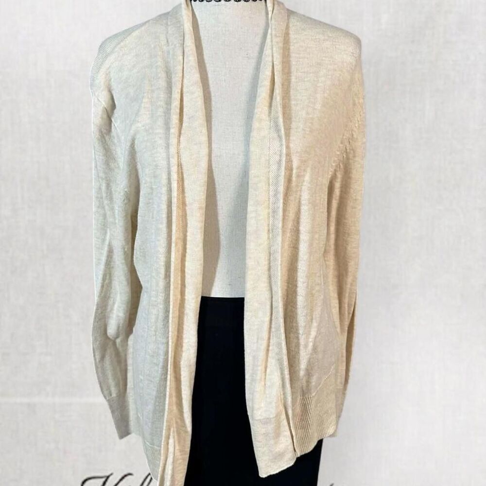 Minimalist Coquette Creamy Beige Casual Cardigan
